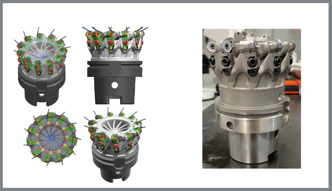 Finishing Hybrid AM Tool On HSK100