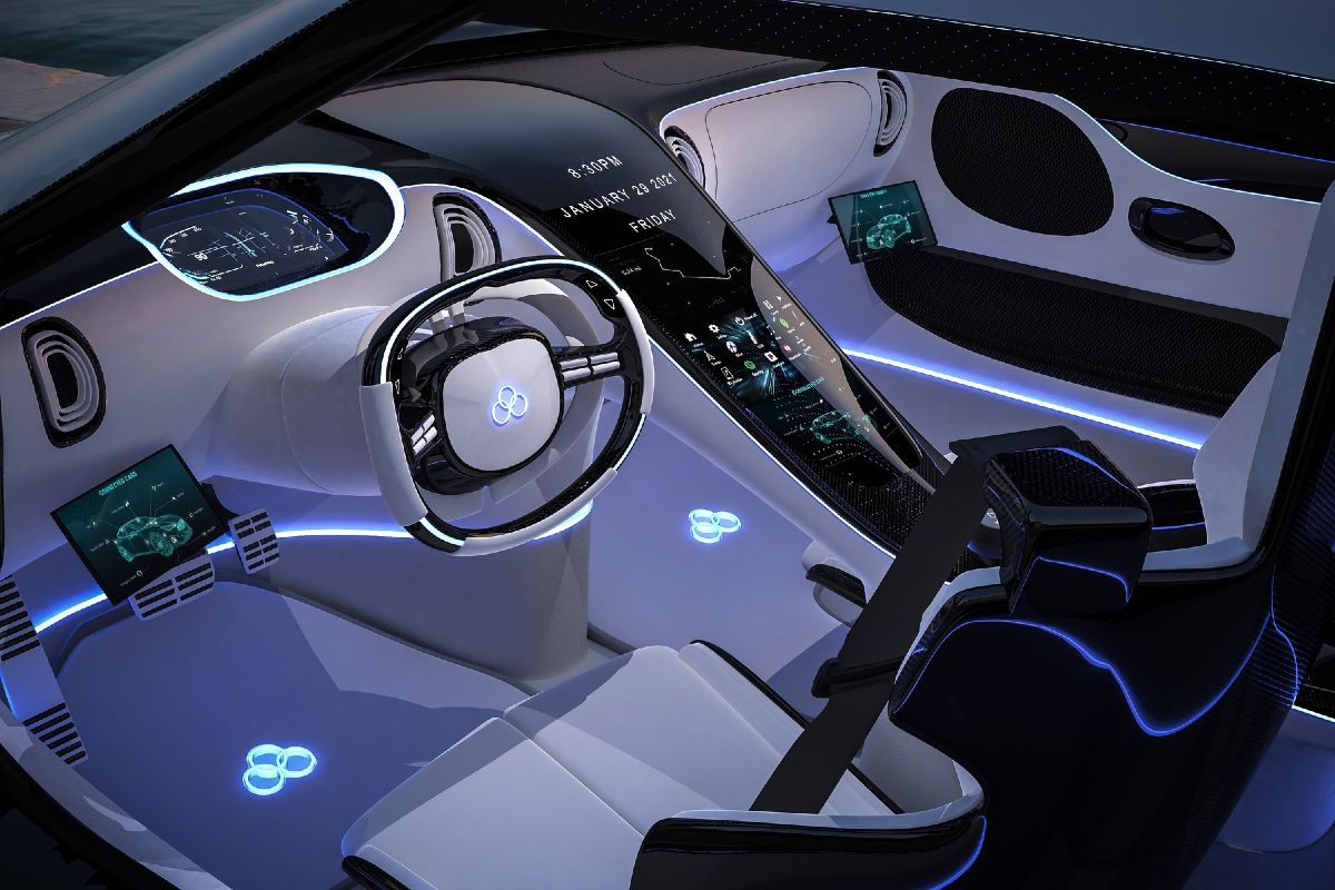 futuristic car autonomous vehicles