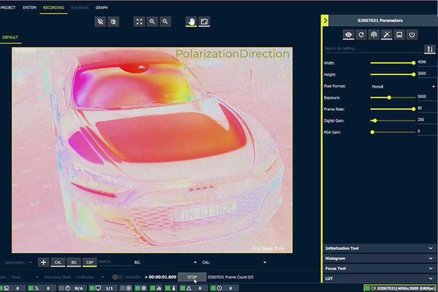 Emergent Vision Technologies eCapture Pro polarization plug-in